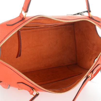 Celine Bullhide Calfskin Small Ring Handbag Burnt Orange 5 of 6