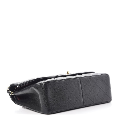Chanel Caviar Quilted Jumbo Double Flap Black 5 of 9