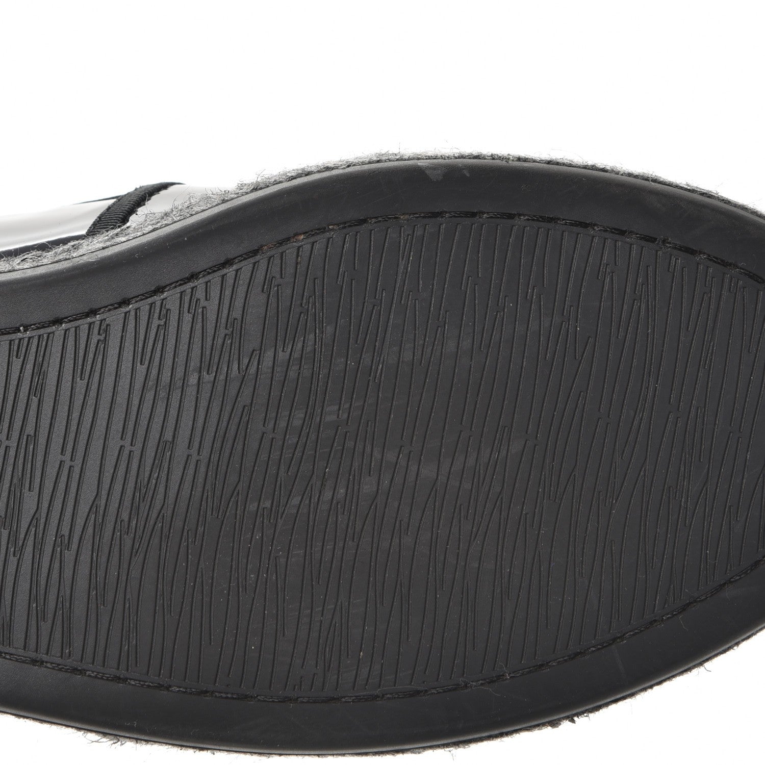 Chanel Patent Calfskin CC Mocassin Loafer Espadrilles 38 Black 9 of 10