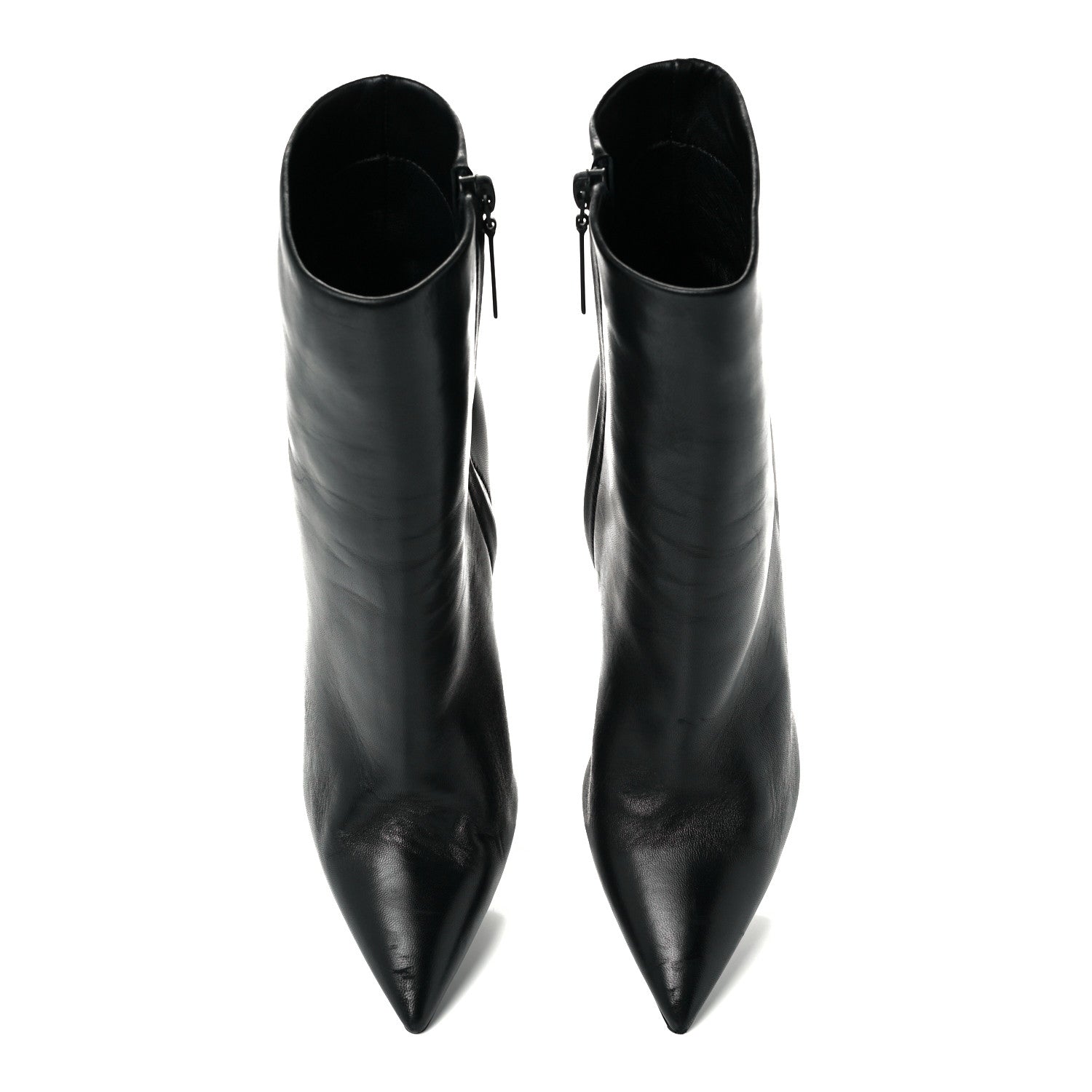 Saint Laurent Calfskin Opyum Ankle Boots 39.5 Black 5 of 11