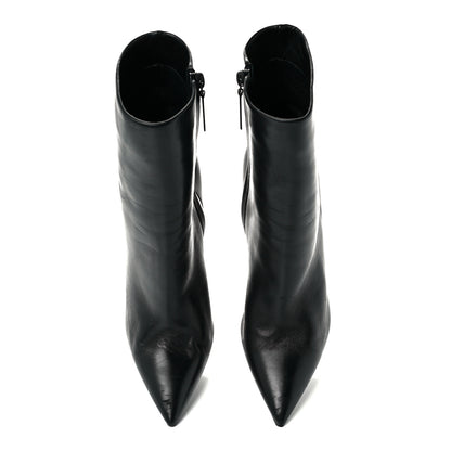 Saint Laurent Calfskin Opyum Ankle Boots 39.5 Black 5 of 11