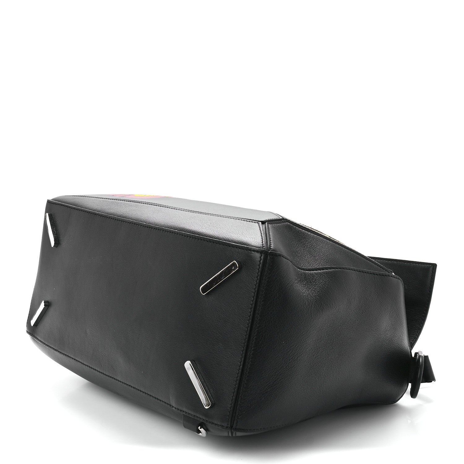 Loewe Calfskin Large Pansies Puzzle Bag Black 9 of 11
