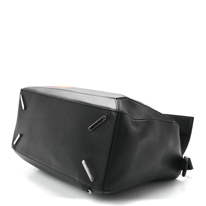 Loewe Calfskin Large Pansies Puzzle Bag Black 9 of 11