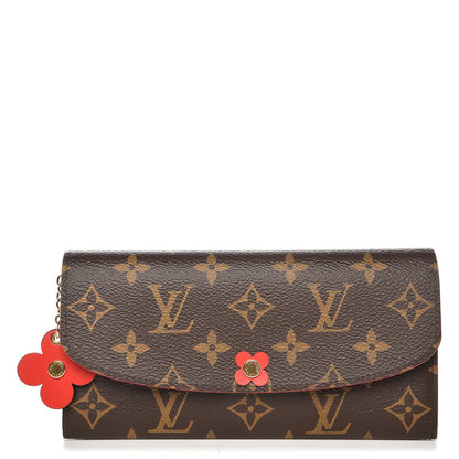Louis Vuitton Monogram Bloom Flower Emilie Wallet Coquelicot 1 of 9