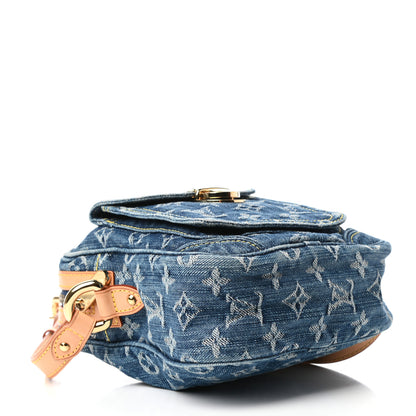 Louis Vuitton Denim Camera Bag Blue 4 of 9