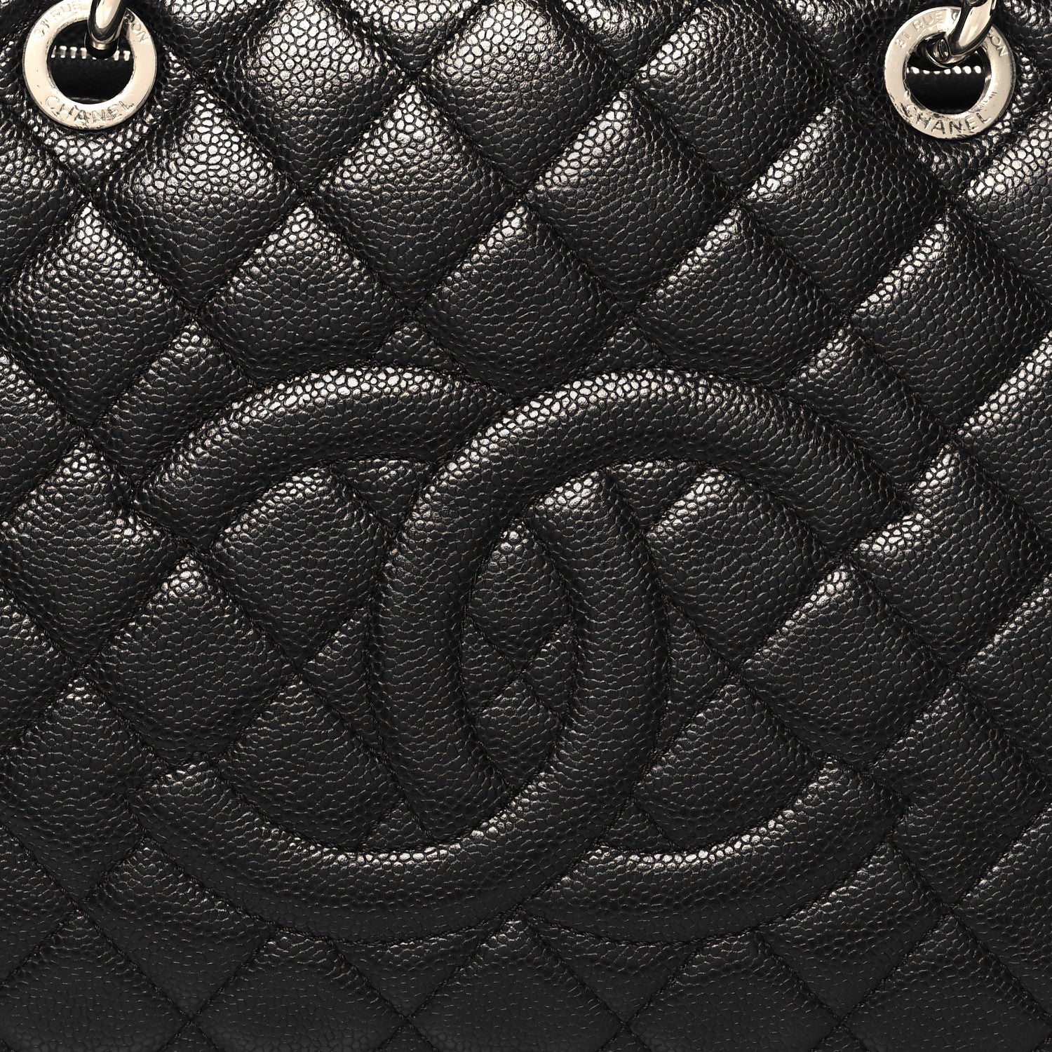 Chanel Caviar Quilted XL Grand Shopping Tote GST Black 9 of 11