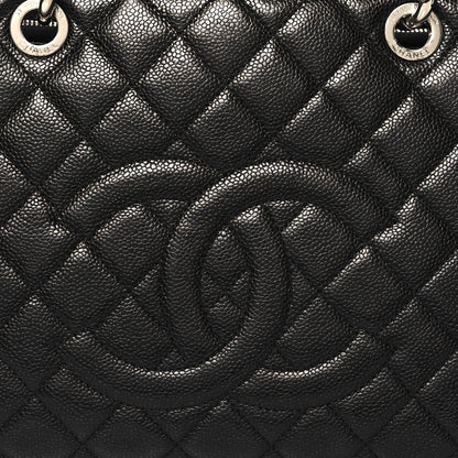 Chanel Caviar Quilted XL Grand Shopping Tote GST Black 9 of 11