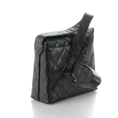 Chanel Caviar Quilted Medium Flap Shoulder Bag Black 3 of 9