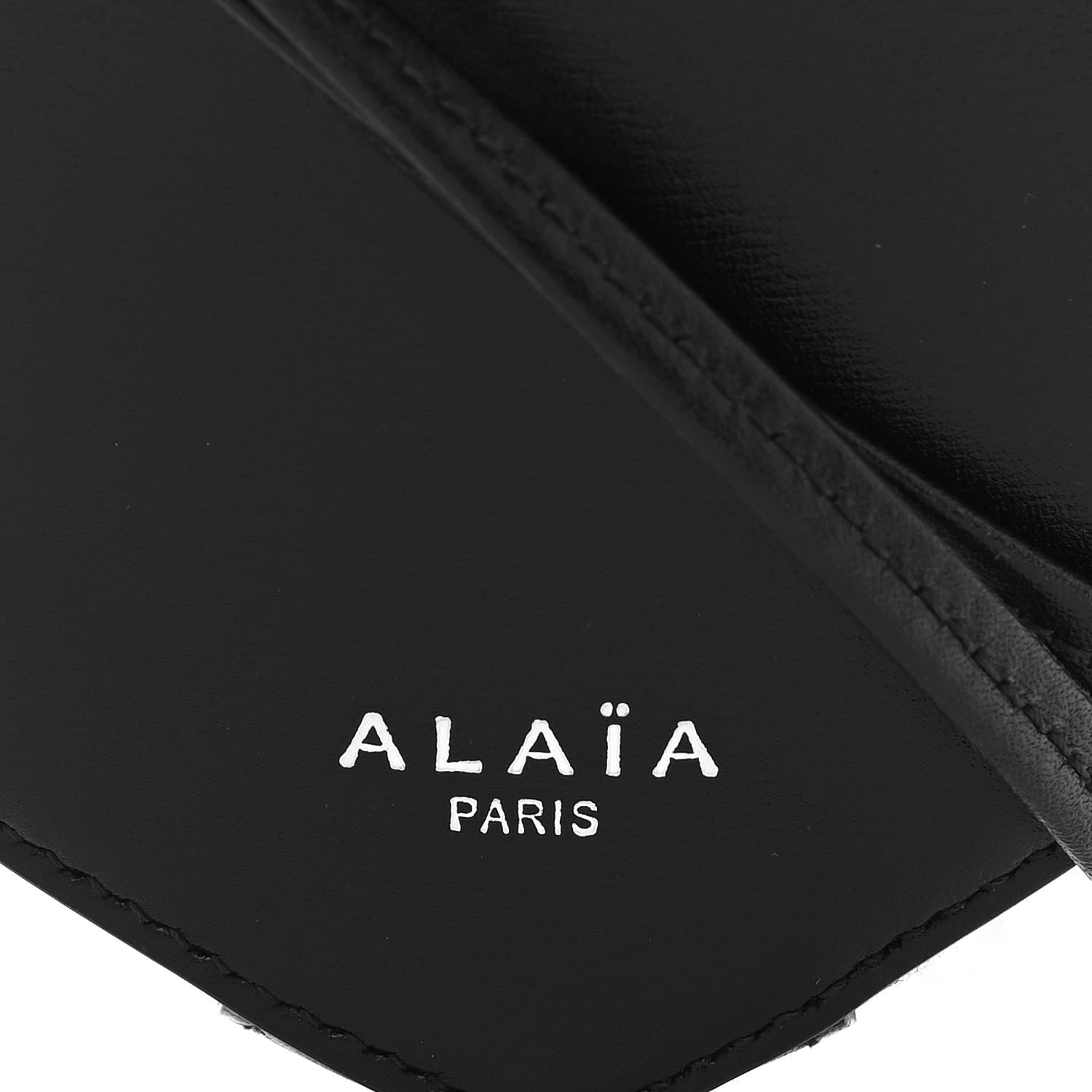 Alaia Calfskin Le Coeur Bag Black 6 of 9
