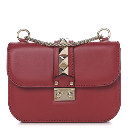 Valentino Garavani Vitello Small Glam Lock Rockstud Flap Red 1 of 8