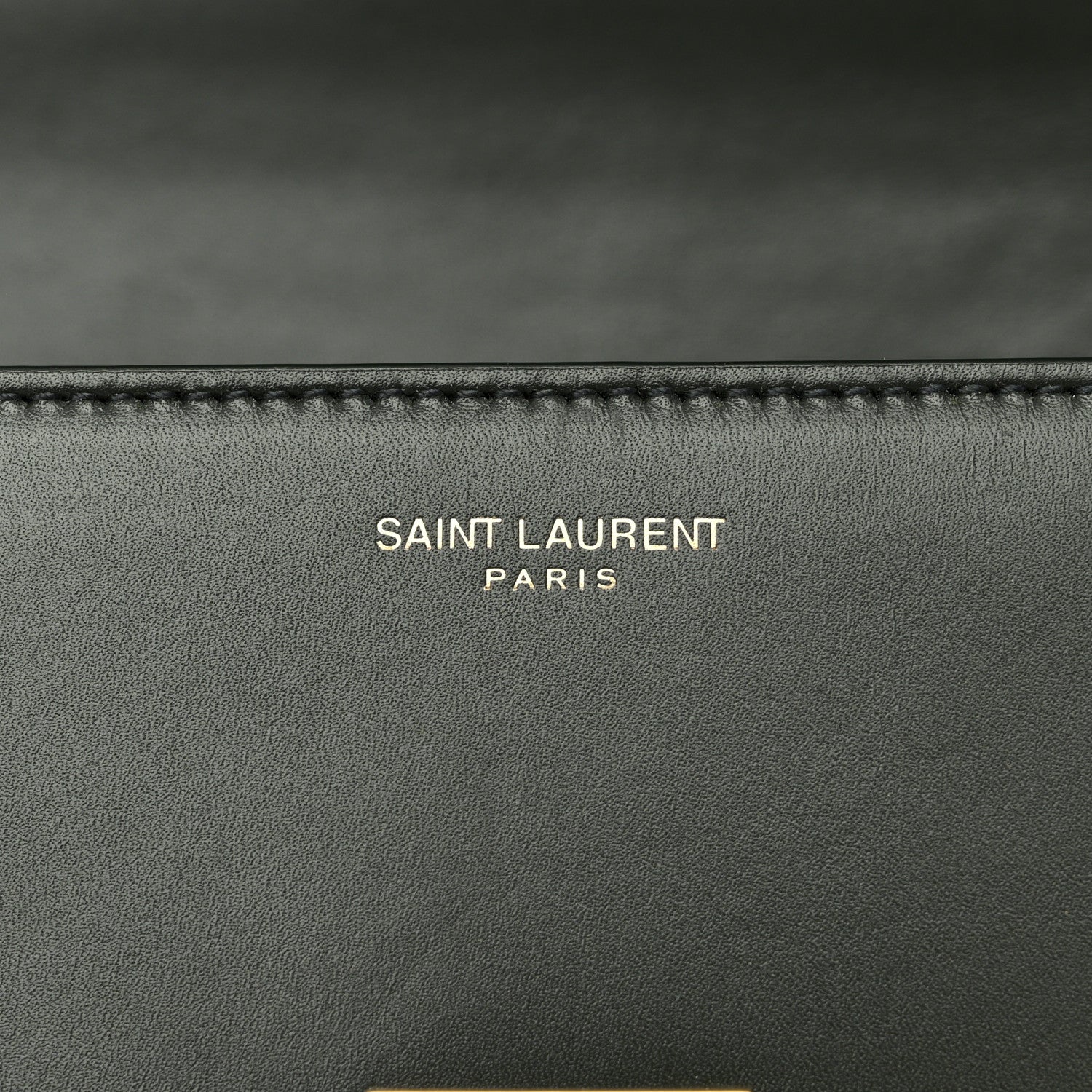 Saint Laurent Shiny Calfskin Le Fermoir Top Handle Bag Dark Green 6 of 9