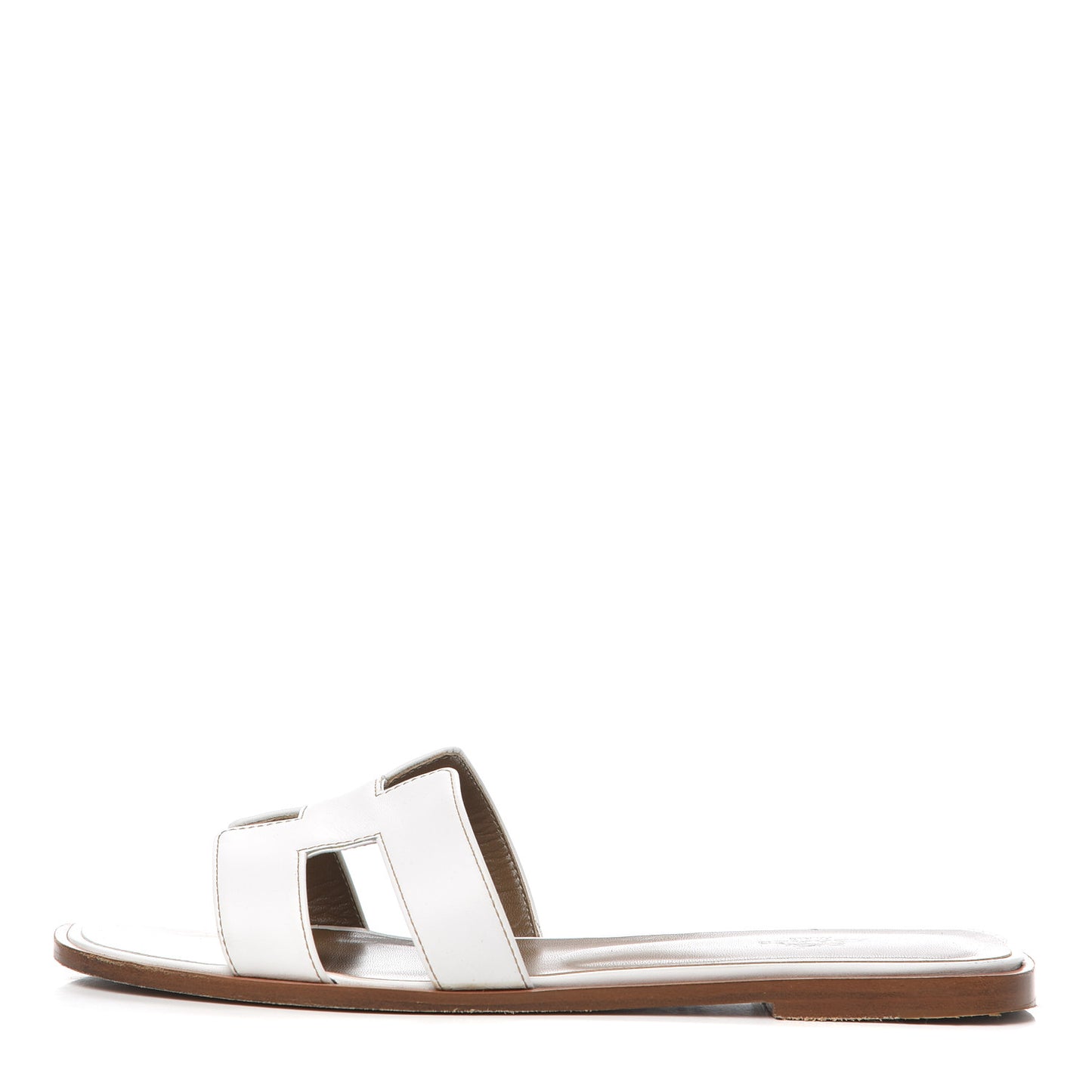 Box Calfskin Oran Sandals 40 White