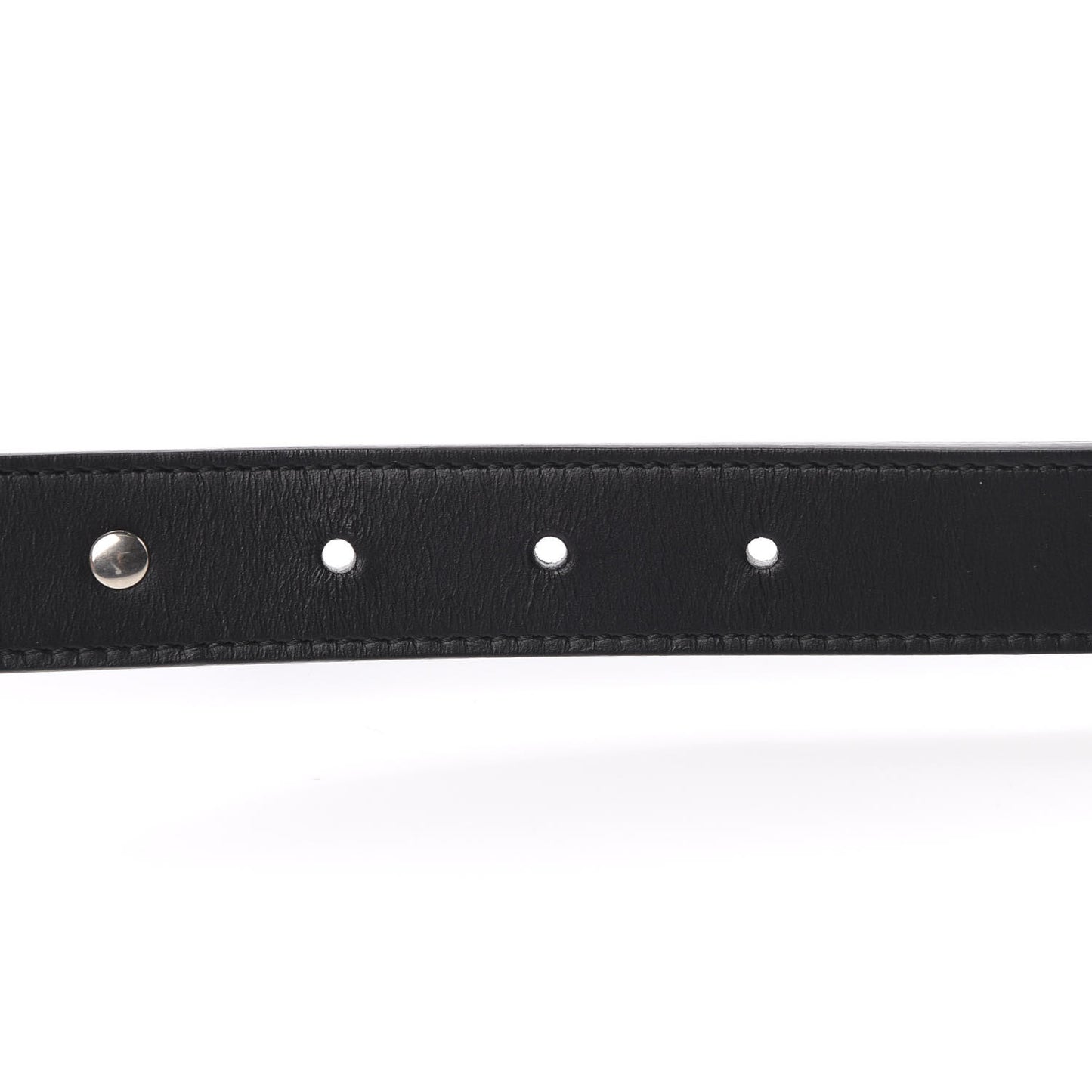 Calfskin Star Studded Torchon Double G Belt 100 40 Black