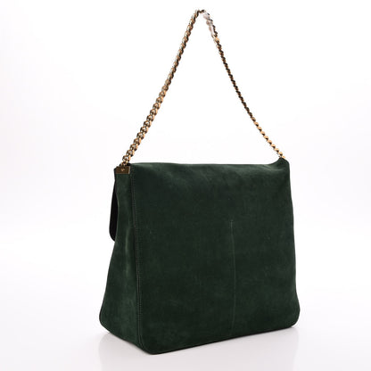Celine Suede Medium Gourmette Emerald 3 of 6