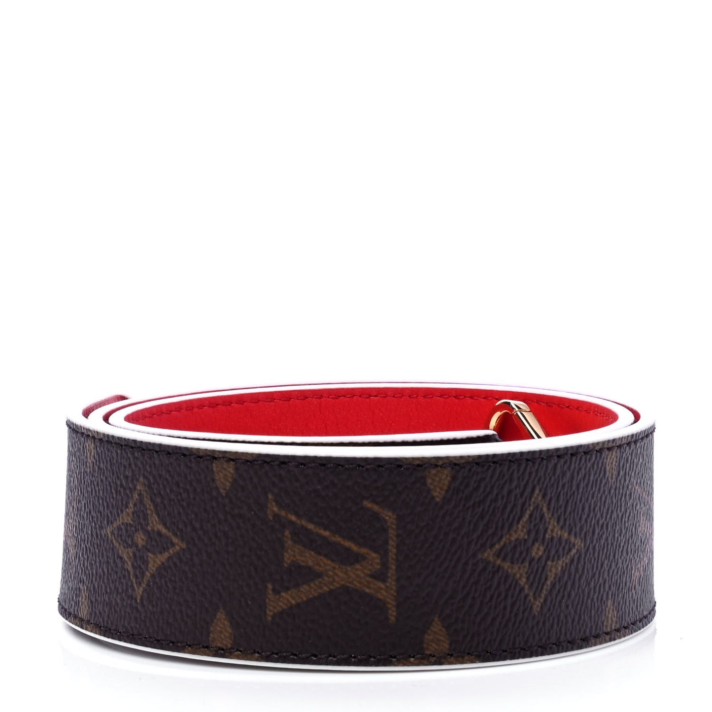 Monogram Bandouliere Shoulder Strap Red