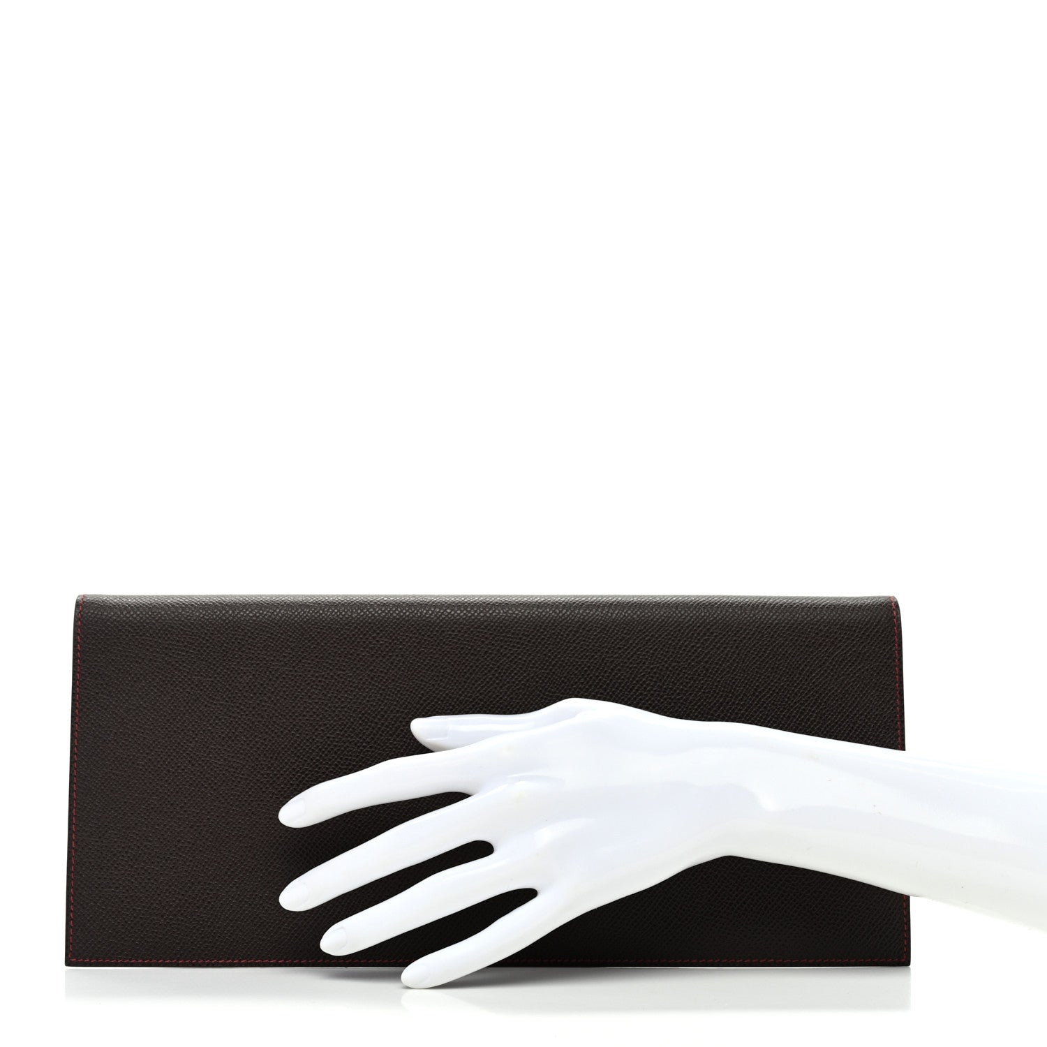 Hermes Epsom Vision Agenda Cover Chocolate Rouge Casaque 2 of 8