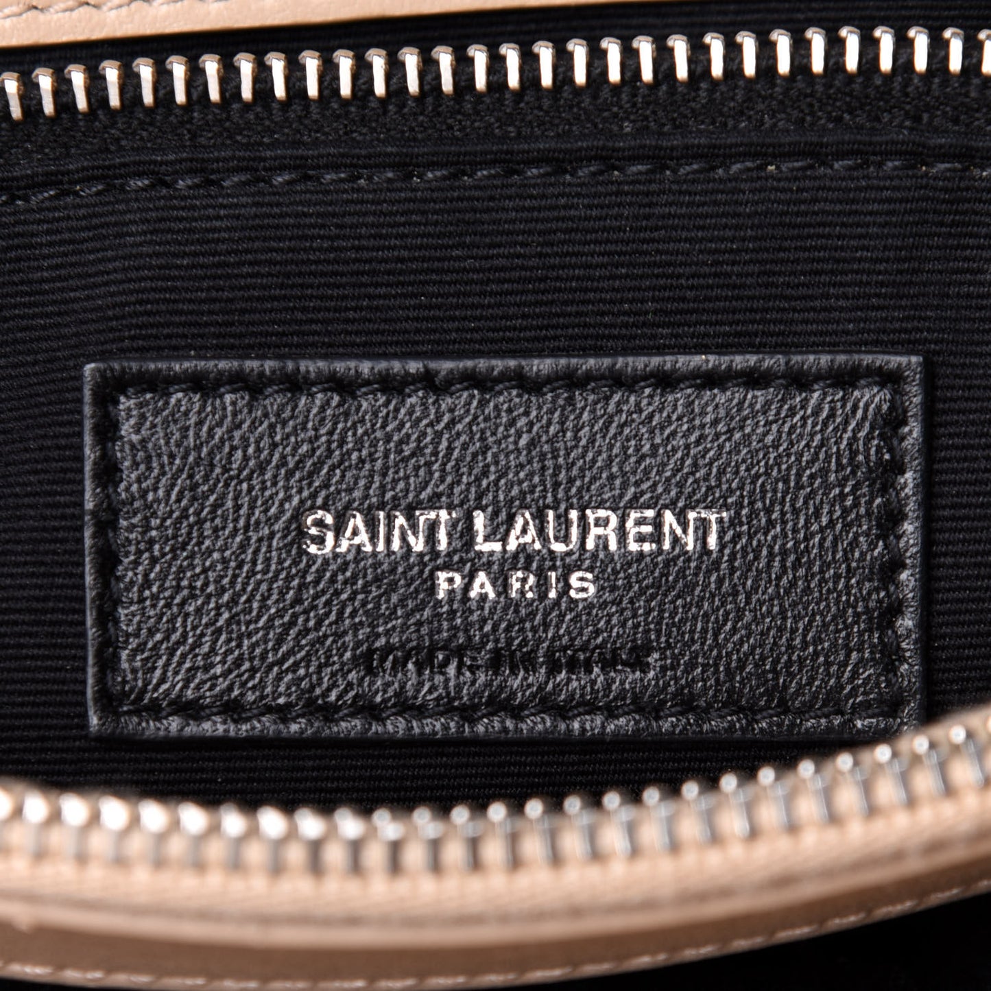 Calfskin Y Quilted Monogram Medium Loulou Chain Satchel Nude Powder