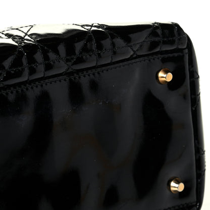 Christian Dior Patent Cannage Medium Lady Dior Black 7 of 8