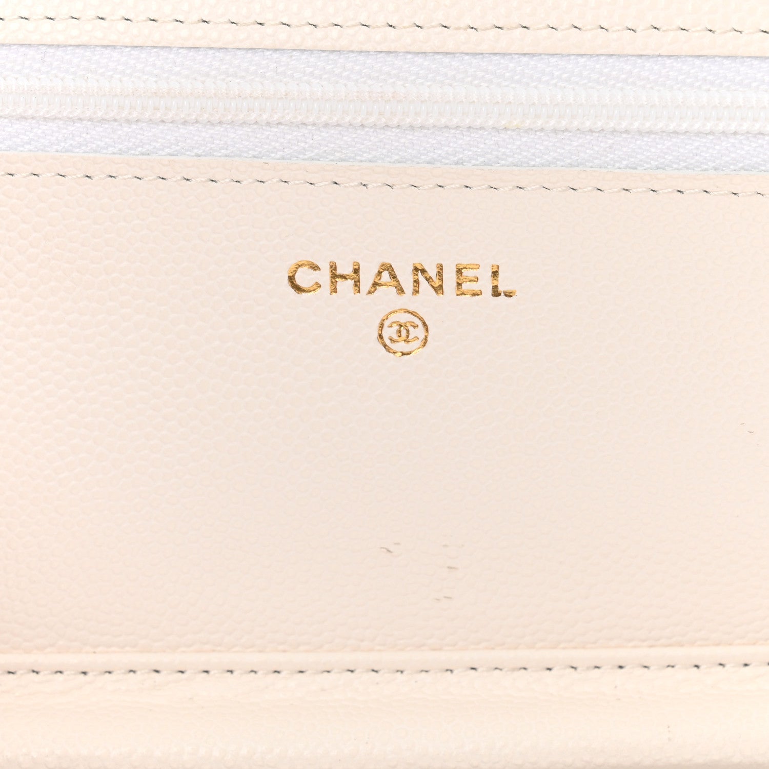 Chanel Caviar Quilted Wallet On Chain WOC White 5 of 11
