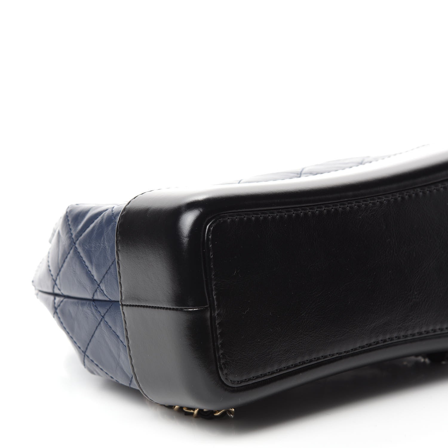 Chanel Aged Calfskin Quilted Small Gabrielle Backpack Blue Black 6 of 11