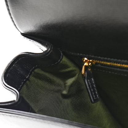 Gucci Textured Calfskin Medium Torchon GG Ring Shoulder Bag Black 12 of 17