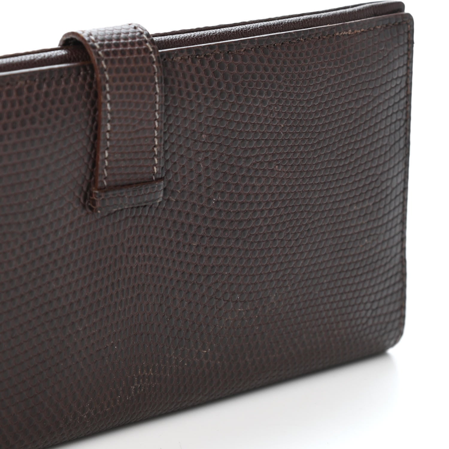 Hermes Lizard Bearn Gusset Wallet Havane 4 of 5