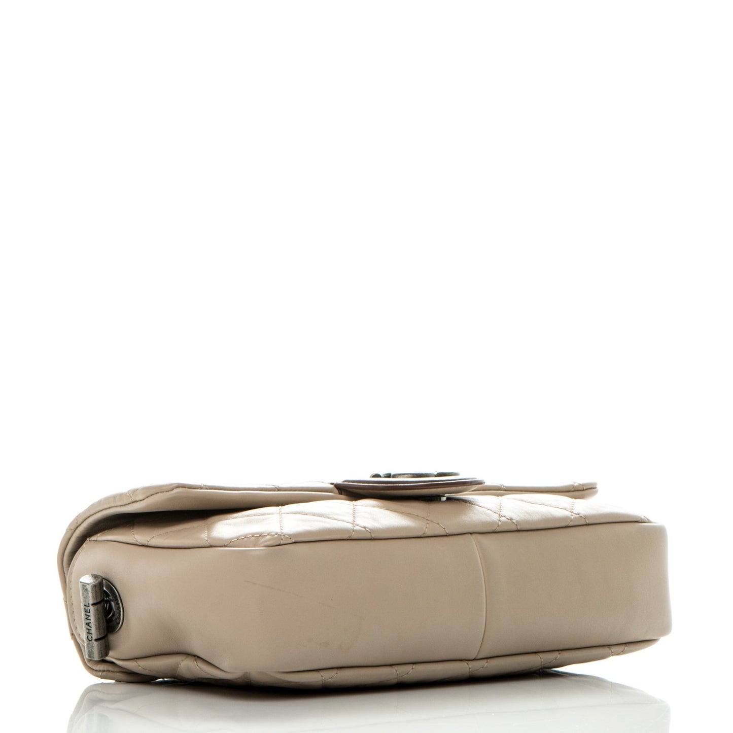 Calfskin Country Chic Flap Ecru Brown