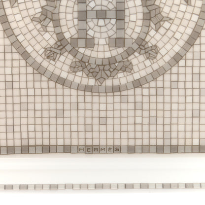 Hermes Porcelain Mosaique Au 24 Sushi Plate Platine 5 of 9