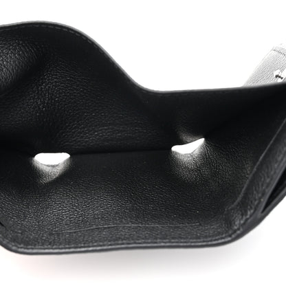 Louis Vuitton Soft Calfskin Lockmini Wallet Black 6 of 8