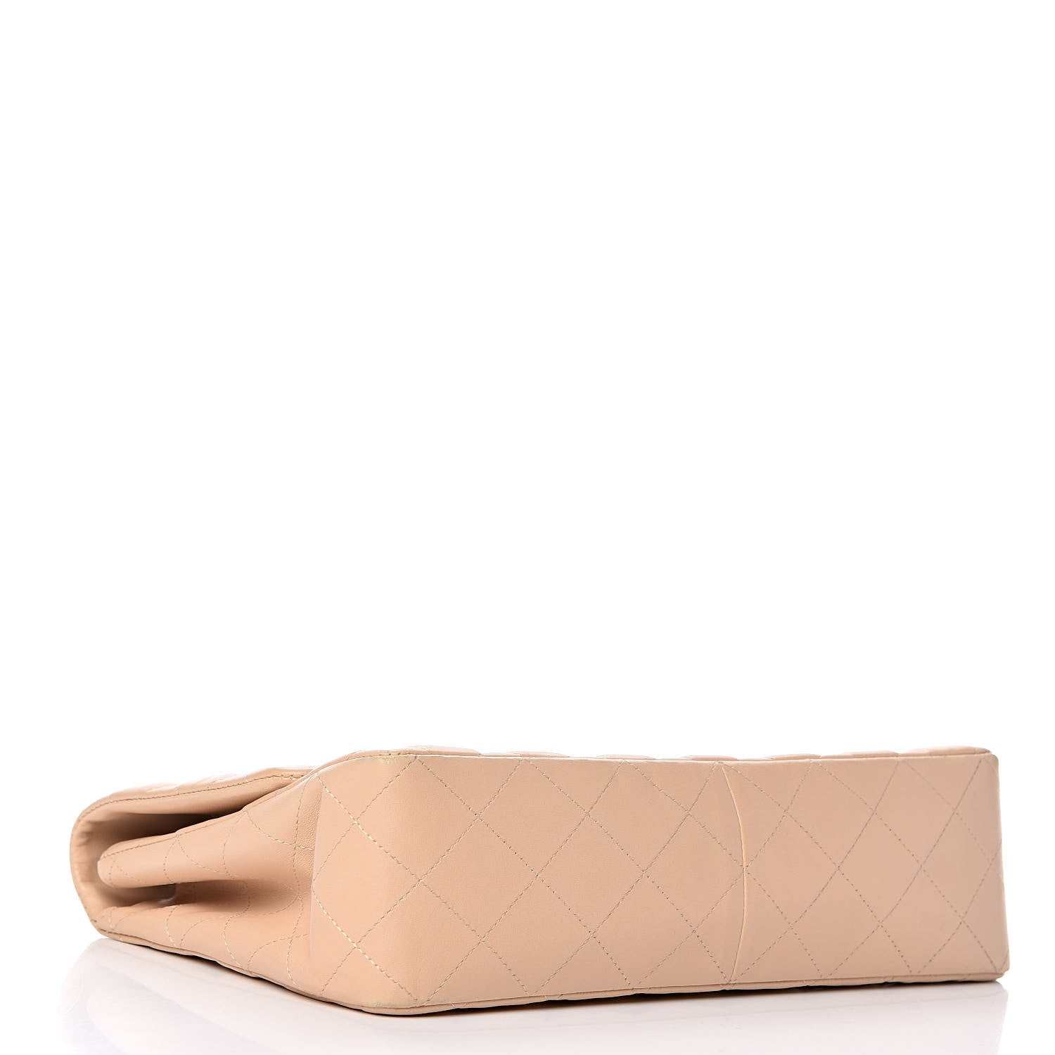 Chanel Lambskin Quilted Jumbo Single Flap Beige Clair 5 of 13