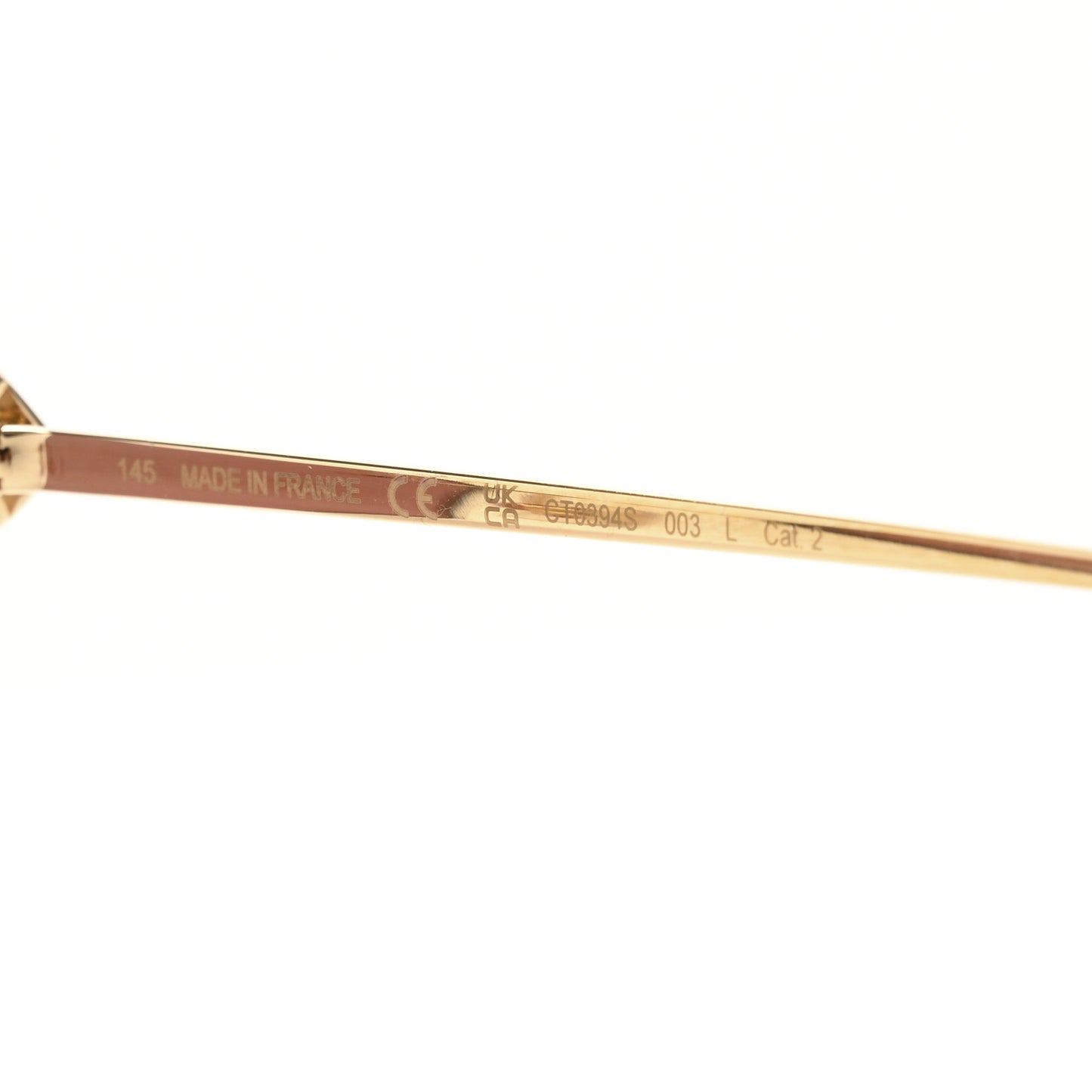 Signature C De Cartier Sunglasses CT0394S Gold Red