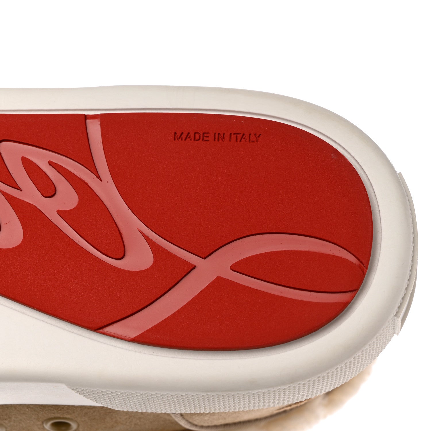 Christian Louboutin Suede Shearling Fun Vierissima Flat Sneakers 38 Atlas 7 of 8