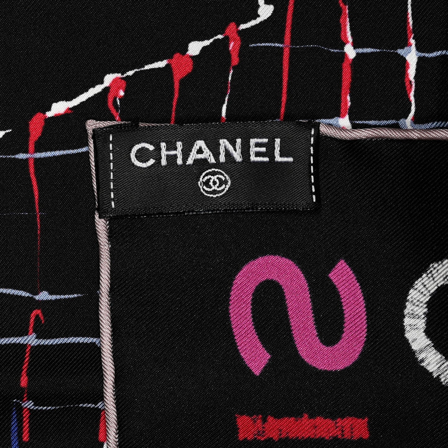Silk CC Logo Square Scarf Multicolor