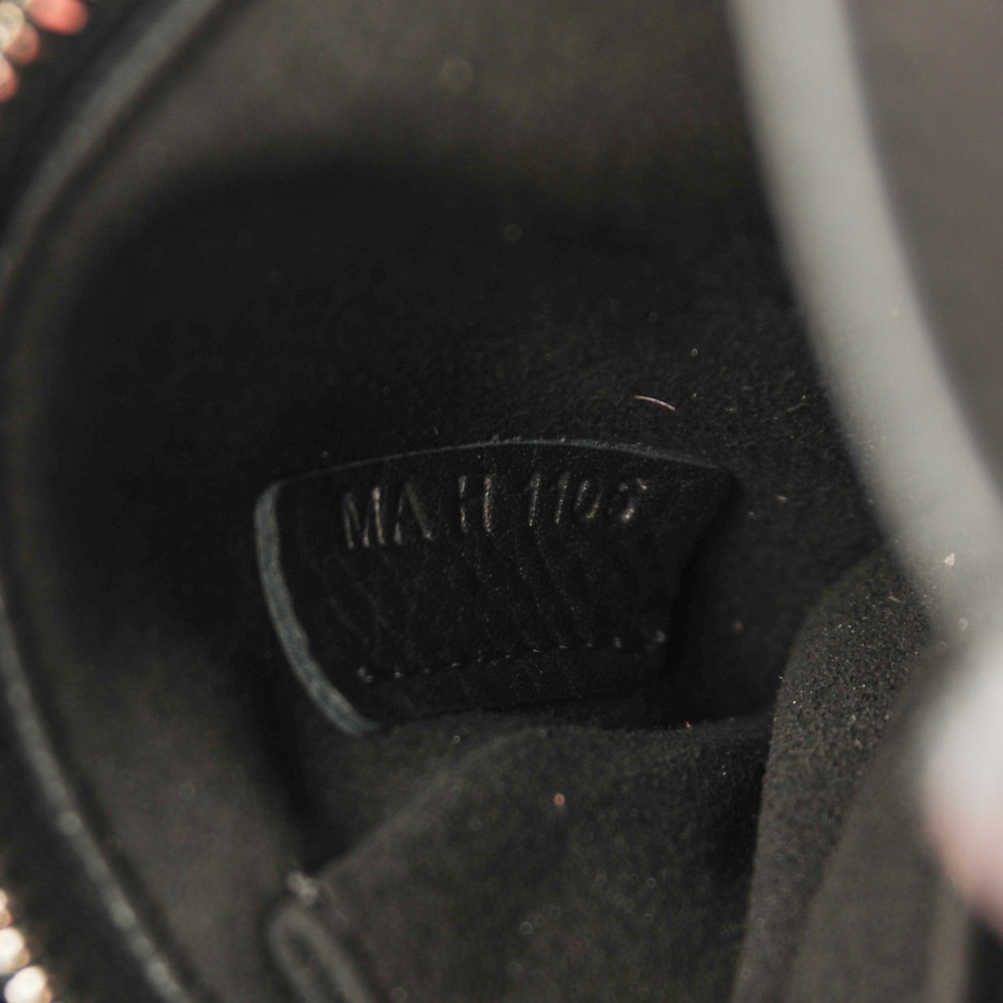 Grained Calfskin Mini Shark Lock Satchel Black