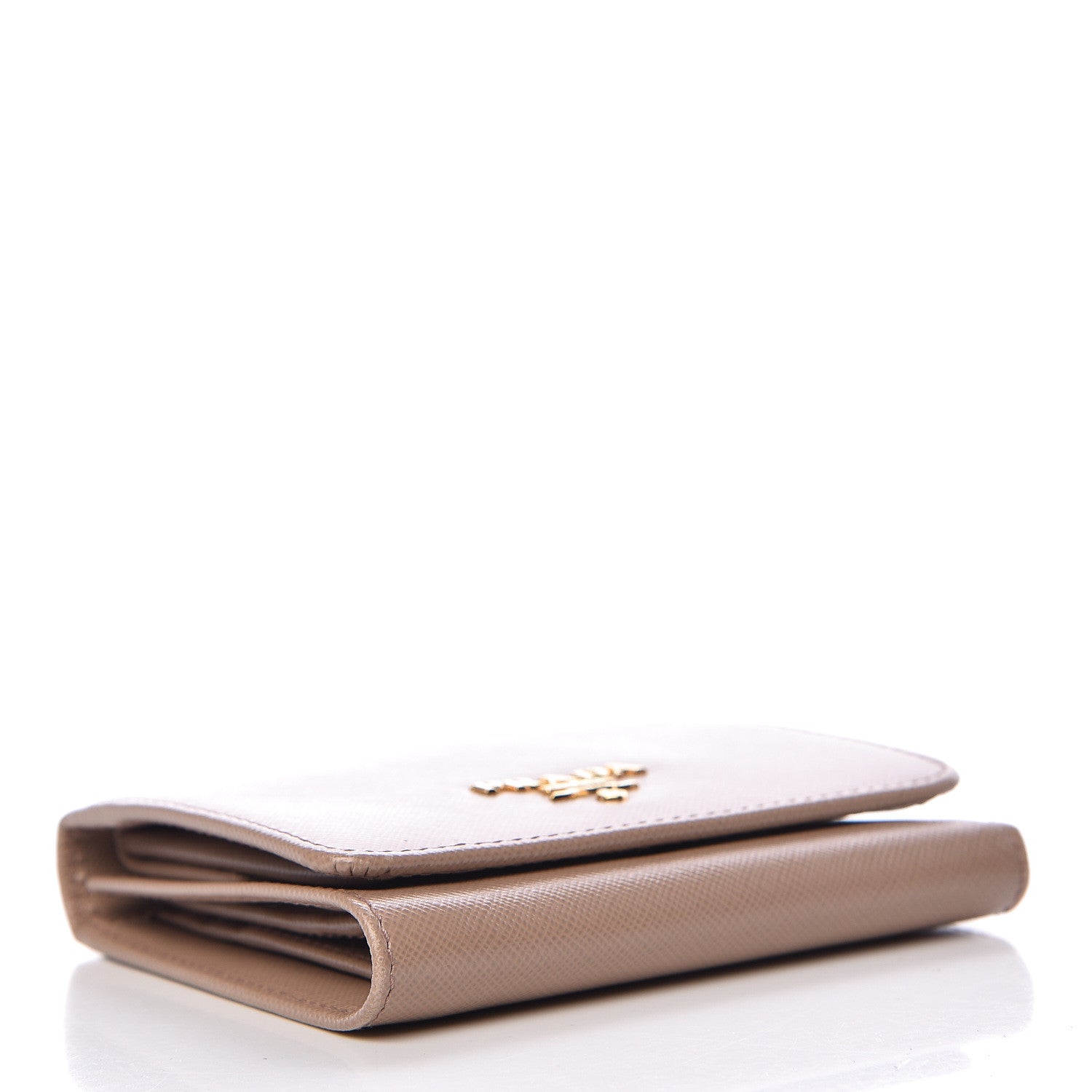 Prada Saffiano Metal Tri-Fold Wallet Cammeo 4 of 10