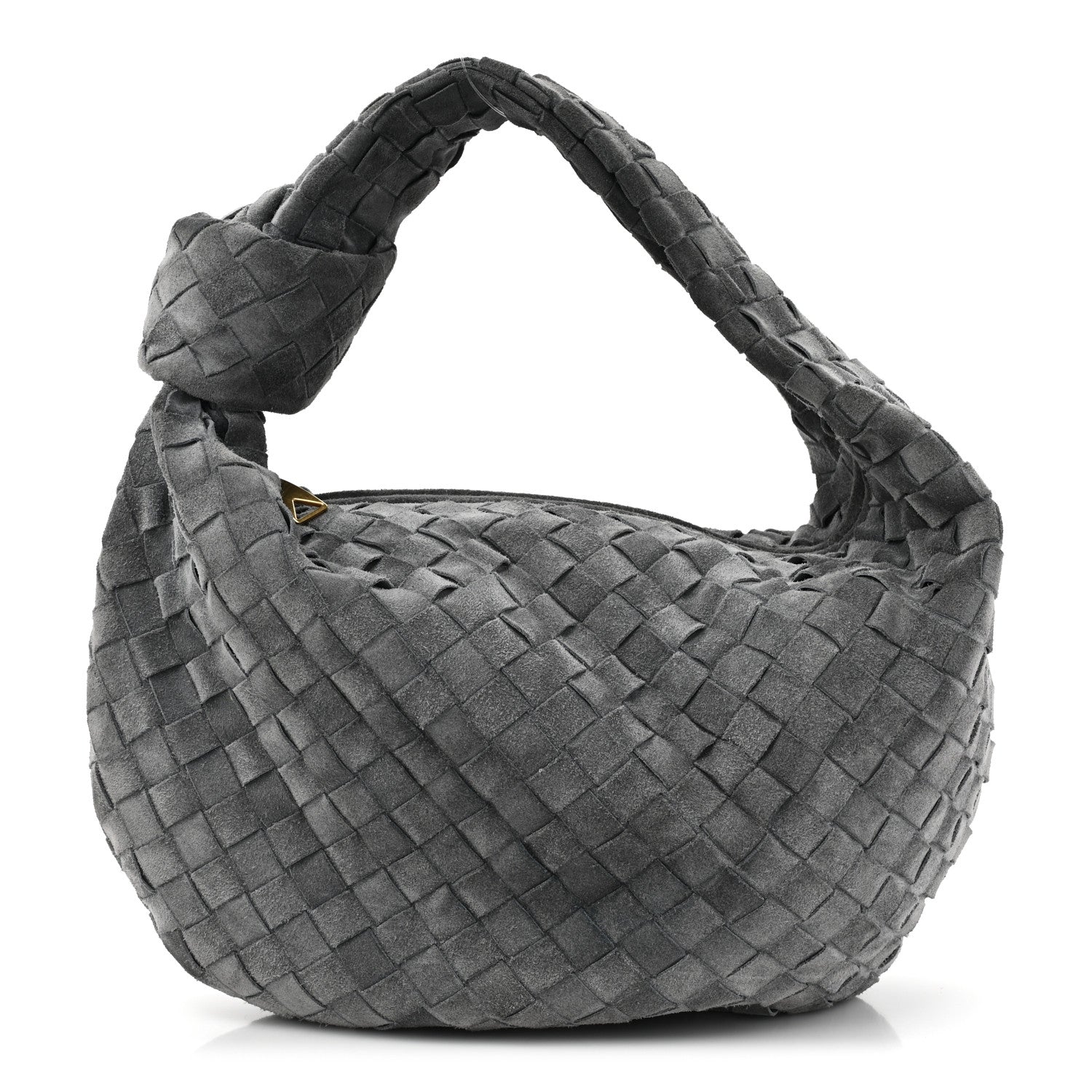 Bottega Veneta BOTTEGA VENETA Suede Calfskin Intrecciato Teen Jodie Hobo Thunder 1 of 10