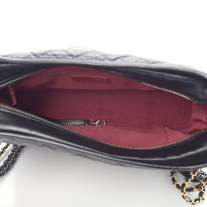 Chanel Aged Calfskin Quilted Medium Gabrielle Hobo Black 5 of 11