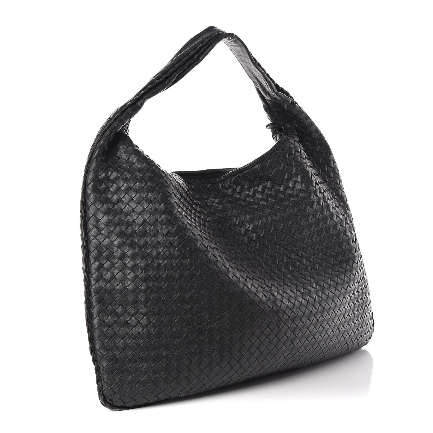 Nappa Intrecciato Maxi Veneta Hobo Ardoise