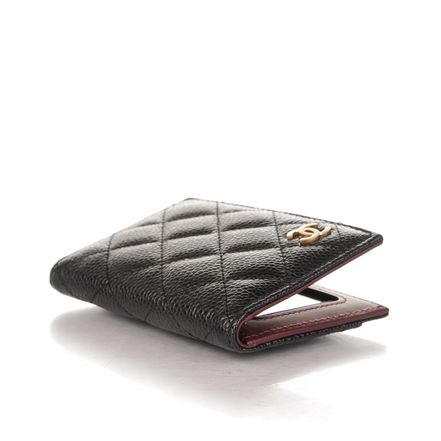 Chanel Caviar Quilted Card Holder Wallet Black 4 of 7