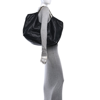 Chanel Lambskin Quilted Neo Cabas Shopping Tote Black 2 of 11