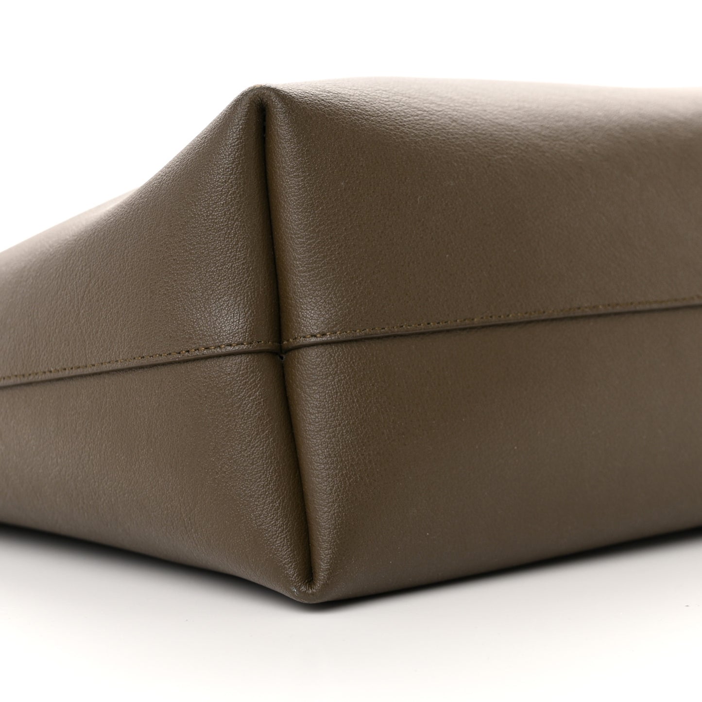 Calfskin Large Shopping Tote Dark Green