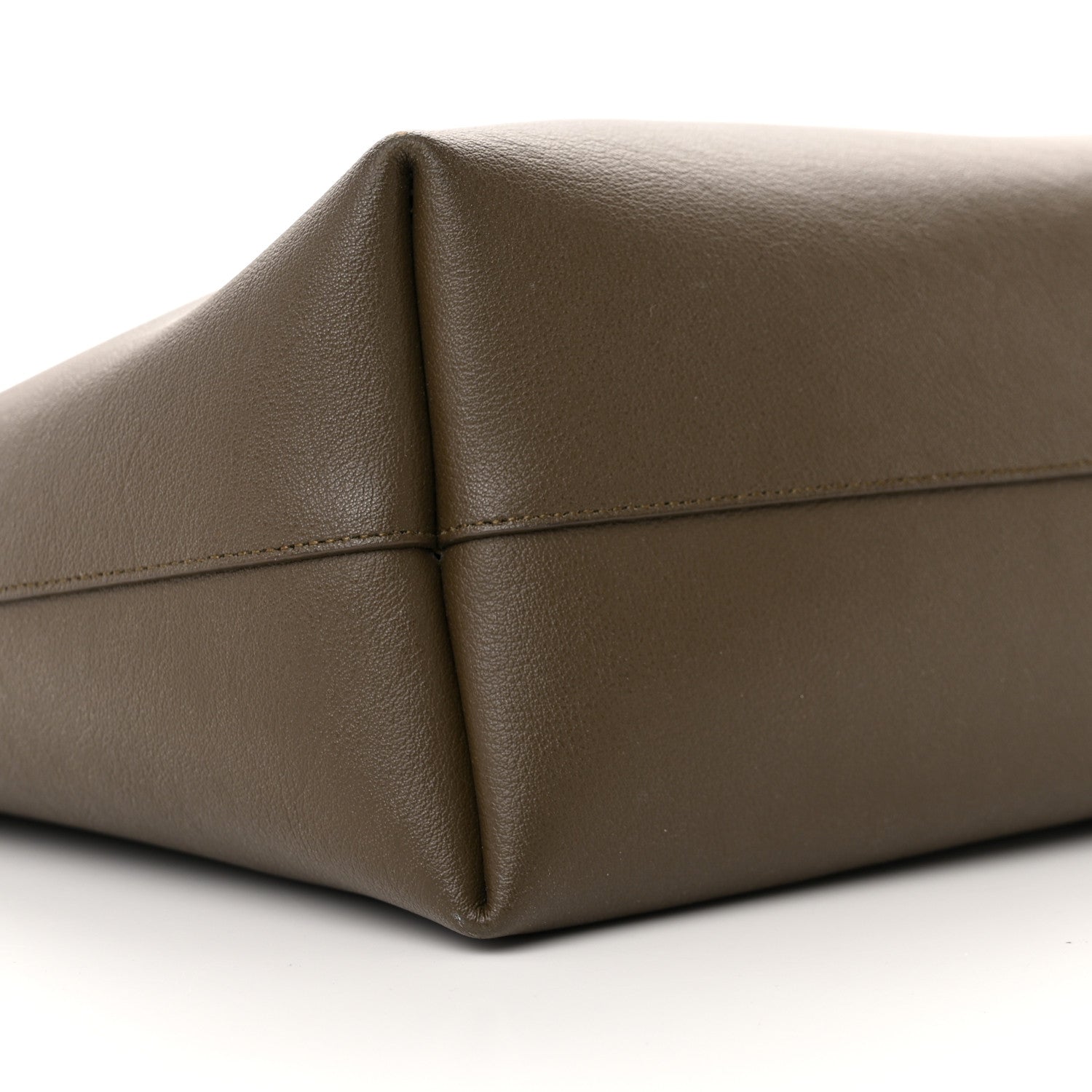 Saint Laurent Calfskin Large Shopping Tote Dark Green 10 of 28