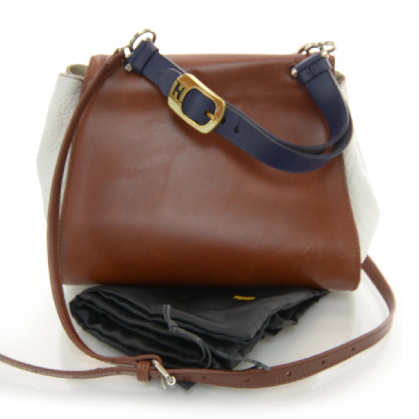 Cuoio Colorblock Silvana Bag White