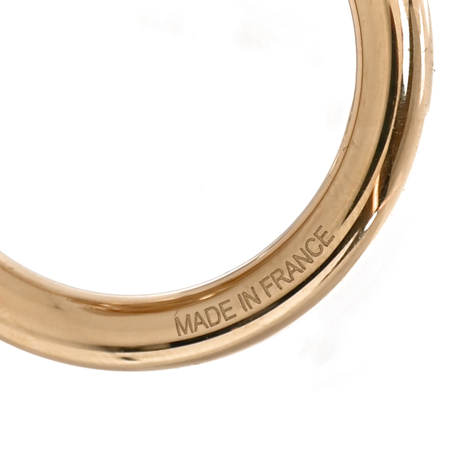 Permabrass Loop Charms Cadenas Scarf Ring Gold