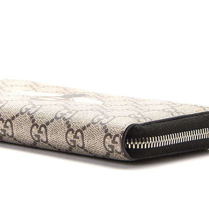 Gucci GG Supreme Monogram Bee Zip Around Wallet 4 of 6