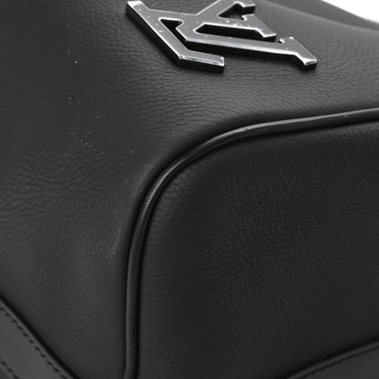 Louis Vuitton Grained Calfskin Aerogram Keepall Bandouliere 40 Black 7 of 10