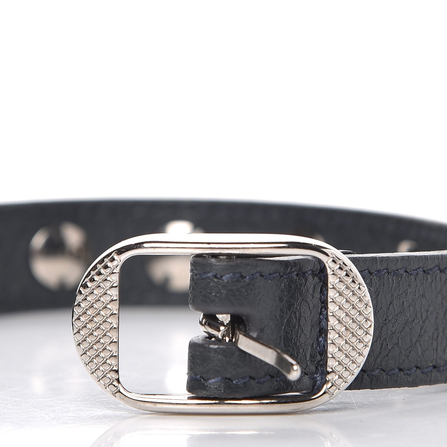 Agneau Giant 12 Silver Hardware Stud M Bracelet Dark Night