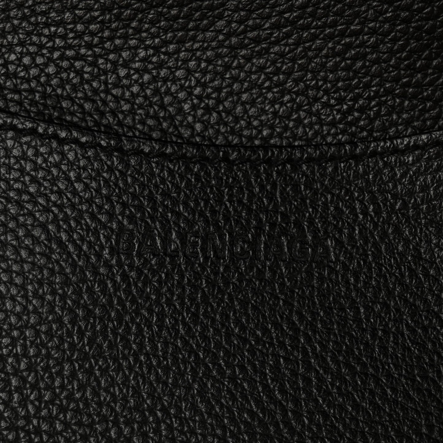 Grained Calfskin Neo Classic Black Hardware Large Top Handle Bag Black