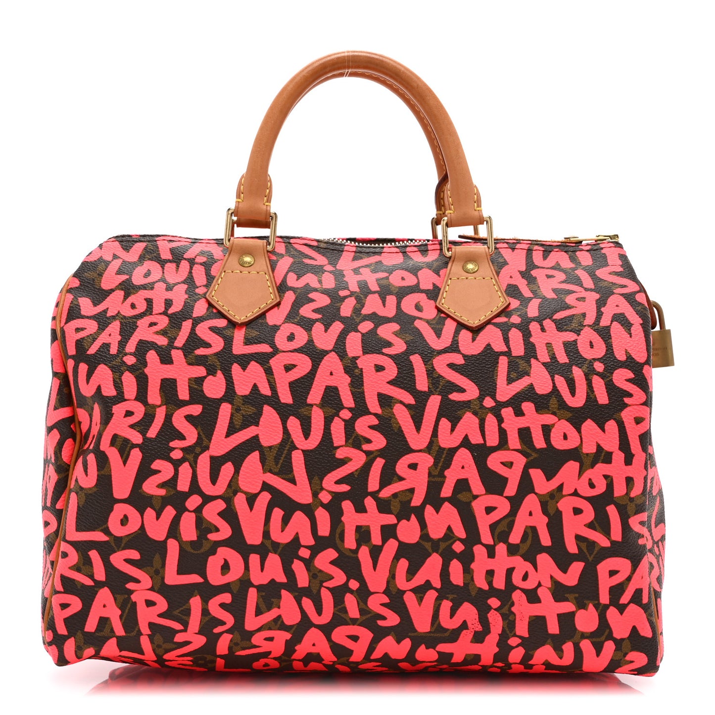 Monogram Graffiti Speedy 30 Fuchsia