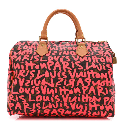 Louis Vuitton Monogram Graffiti Speedy 30 Fuchsia 1 of 10